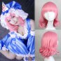 Touhou Project &egrave;&yen;&iquest;&egrave;&iexcl;�&aring;&macr;&ordm; &aring;&sup1;&frac12;&atilde;��&aring;&shy;� Yuyuko Saigyouji cosplay wig Party red short curly Anime wigs