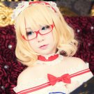 Touhou Project アリス Alice  cosplay wig Comic-Con Party blond short curly bobo Anime wigs