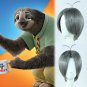 Zootopia sloth flash cosplay wig deep gray centre parting Comic-Con Party silver Anime wigs