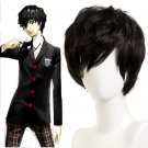 Persona 5 P5 Ren Amamiya|Akira Kurusu cosplay black short Comic-Con Party Anime wigs