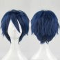 K Project Munakata Reisi cosplay wig dark blue short Comic-Con Halloween Party Anime wigs