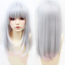 K Project Kushina Anna cosplay Light gray wig straight short Comic-Con Halloween Party Anime wigs
