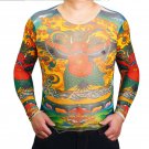 Tattoo t-shirts Free Size High elastic unisex Asian style pattern 2 cosplay Halloween party Costume