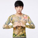 Tattoo t-shirts Free Size High elastic unisex Asian style pattern 8 cosplay Halloween party Costume7
