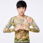 Tattoo t-shirts Free Size High elastic unisex Asian style pattern 8 cosplay Halloween party Costume7