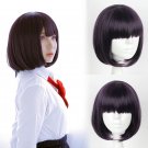 Girls Scum's Wish 安楽岡 花火 Yasuraoka Hanabi cosplay wigs purple short Party Anime wigs