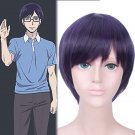 Boy's Scum's Wish 鐘井 鳴海 Narumi Kanai  wig purple short Comic-Con Party Anime wigs