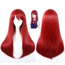 Girls Scum's Wish 絵鳩 早苗 Sanae Ebato cosplay wig red straigtht Party Anime wigs