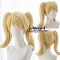 Overwatch ow Mercy Angela charity skin cosplay wig blond Pigtails Halloween Party Anime wigs