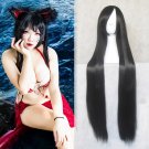 LOL Ahri cosplay wigs black long straight Halloween Comic-Con Party Anime wig
