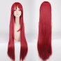 Steins;Gate Makise Kurisu cosplay wig Party red long straight hair anime wigs