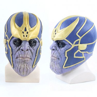 Marve's Avengers: Infinity War Thanos cosplay latex Adult Mask Halloween Party acting mask