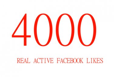 4000 REAL FACEBOOK LIKES