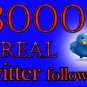 Real 3000 TWITTER followers