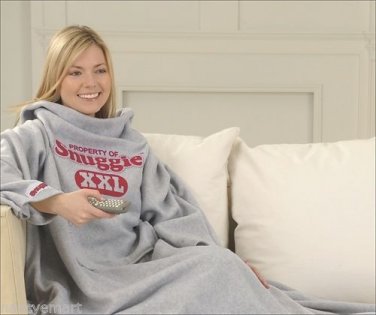 As Seen on TV Snuggie Varsity XXL Fleece sweatshirt design women men blanket