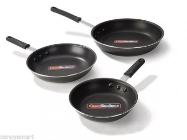 Titanware resturant quality non-stick titanium reinforced surface 3pc set cookwa