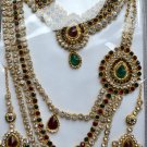 BEAUTIFUL BRIDAL JEWELRY SET ITS A COMPLETE INDIAN BRIDAL SET BRAND NEW