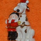 DEPARTMENT 56 BEJEWELED COLLECTION DALMATION & KID JEWELED BOX NEW IN BOX