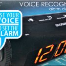 Voice Recognition Alarm Clock Radio - SlicK USA NEW OPEN BOX ITEM
