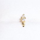 Sparkling Rea22K GOLD l  Nose Lip Stud Piercing