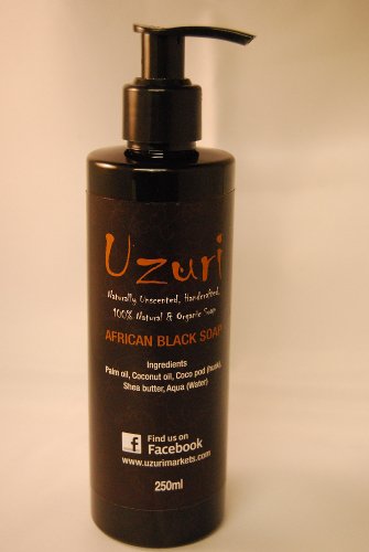 African Black Soap (250ml) with Organic Raw Shea Butter