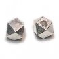 silver faceted beads