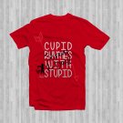 Cupid Is Stupid, Screw V-Day Anti-Valentine's Day Graphic Tee
