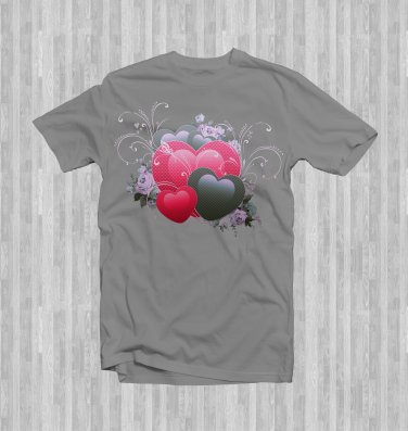Floral Hearts Valentine's Day Graphic Tee