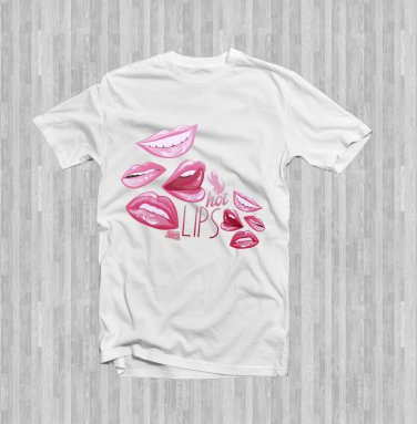 Hot Lips Valentine's Day Graphic Tee