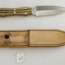 Medium Boot Knife - Custom Sheath - Zebrawood Handle