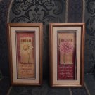 2 framed pictures