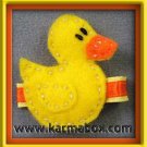 Felt Fuzzies Yellow Duck Felt Hair Clip