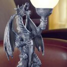 Dragon with globe table lamp