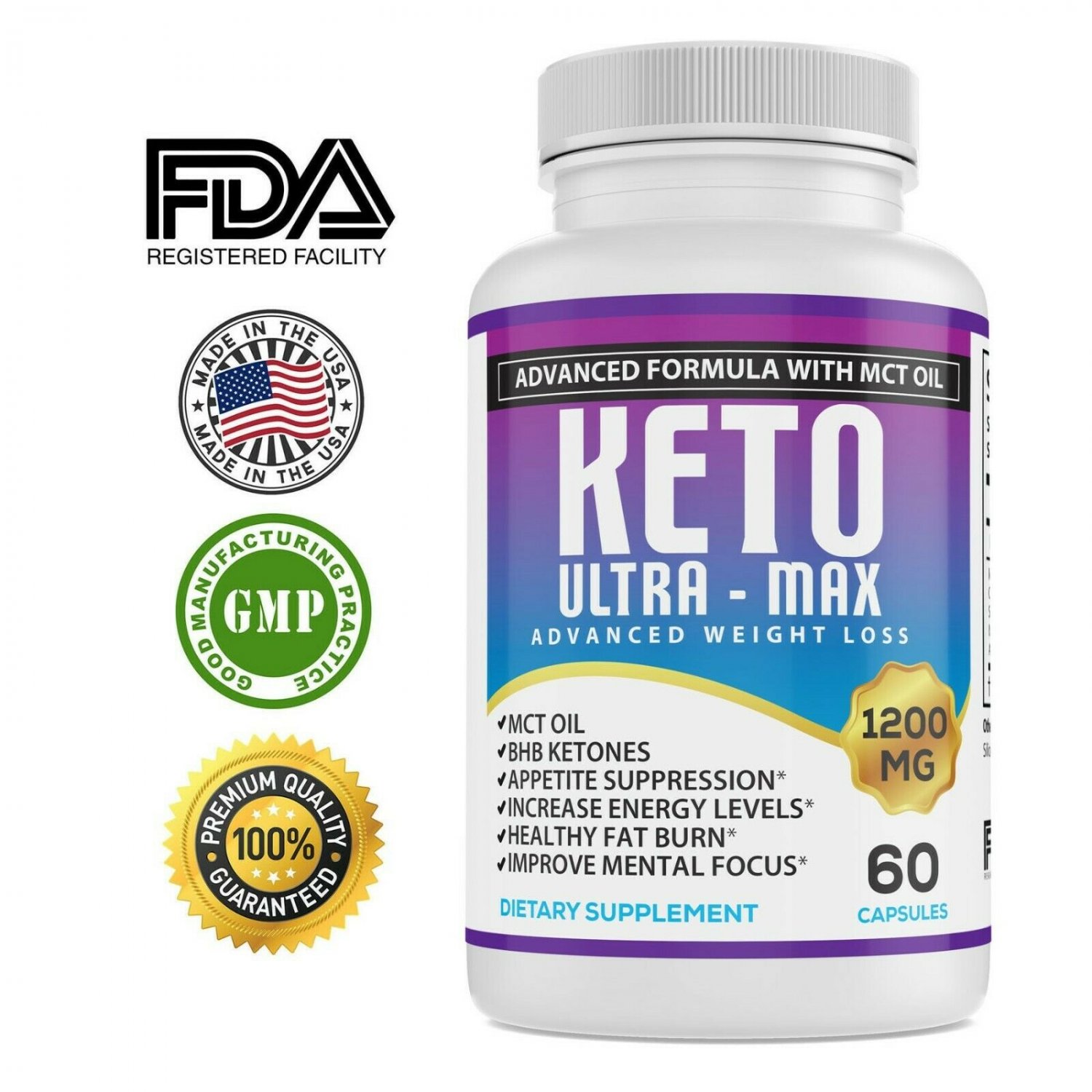 Keto Diet Pills 1200mg Max Bhb Advanced Weight Loss And Ketosis Burn