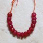 Real Ruby 3-3.5mm (15 Precious Faceted Rondelle) Gemstone Beads 4.5 ctw A Grade