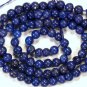 Natural Afgani 6-6.5mm Round LAPIS Gemstone Beads 14.5"