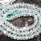 Micro FACETED Aquamarine 3.5-4mm FACETED Rondelle 14"