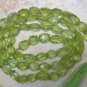Peridot 5-7mm x 4-5mm Faceted Oval Gemstone Beads 14" Strand A+