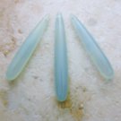 Ocean Blue CHALCEDONY 35-56mm (Set of 3 Elongated Drops) Select-A-Size