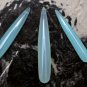 Ocean Blue CHALCEDONY 35-56mm (Set of 3 Elongated Drops) Select-A-Size