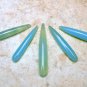 Ocean Blue CHALCEDONY 35-56mm (Set of 3 Elongated Drops) Select-A-Size