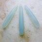 Ocean Blue CHALCEDONY 35-56mm (Set of 3 Elongated Drops) Select-A-Size