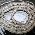 Micro FACETED CRYSTAL 4mm Rondelle Gemstone Beads 14"