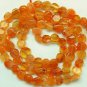 Fire CARNELIAN 6mm Coin Gemstone Beads 14" st