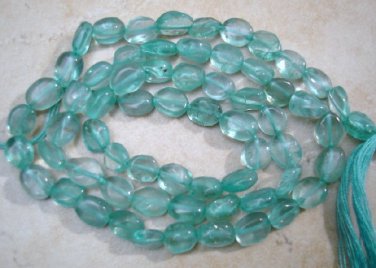 APATITE 6-7mm long x 4-5mm wide Oval Gemstone Beads 14" strand