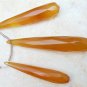 Champagne CHALCEDONY 32-45mm (3 Pc Set Faceted Elongated DROPS) Select-A-Size