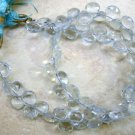 Aquamarine 4-6mm (Gorgeous Faceted Petite HEARTS 9" Strand) Select-A-Size A++