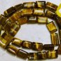 Tigereye 10-12mm x 7-8mm Chicklet Gemstone Beads 14" Strand