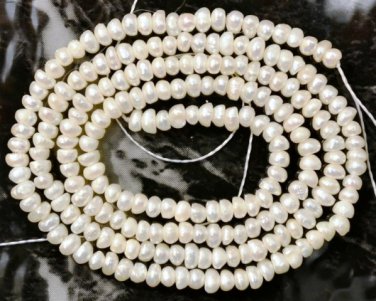 Natural Fresh Water Pearl 2.5-3mm Seed Semi Round 16"