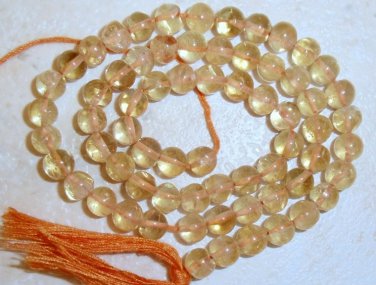 Natural CITRINE 3.5mm ROUND Loose Gemstone Beads 14"